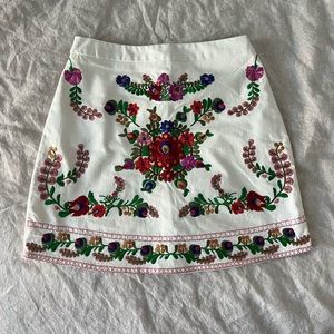Floral Skirt - Small - Selfie Leslie